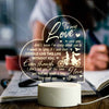 Crazy About You - Heart-shaped Night Light