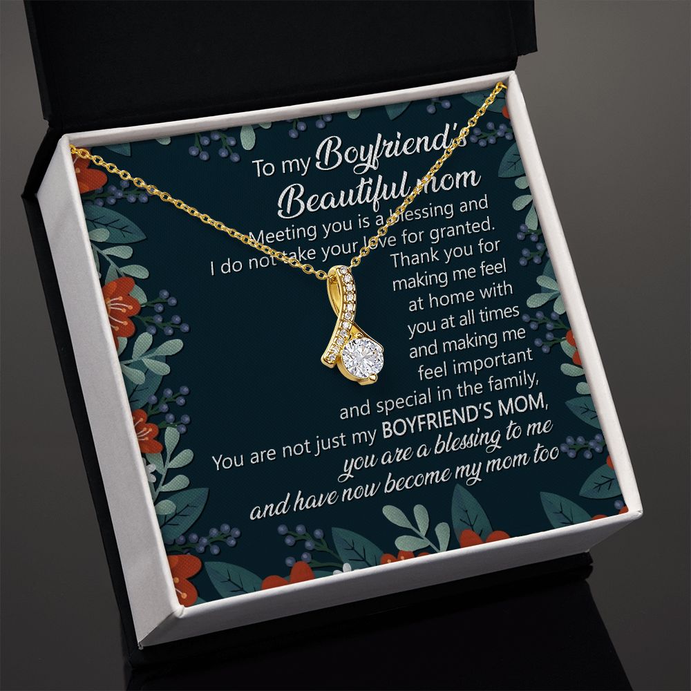 You Are A Blessing To Me And Have Now Become My Mom Too - Mom Necklace, Gift For Boyfriend's Mom, Mother's Day Gift For Future Mother-in-law