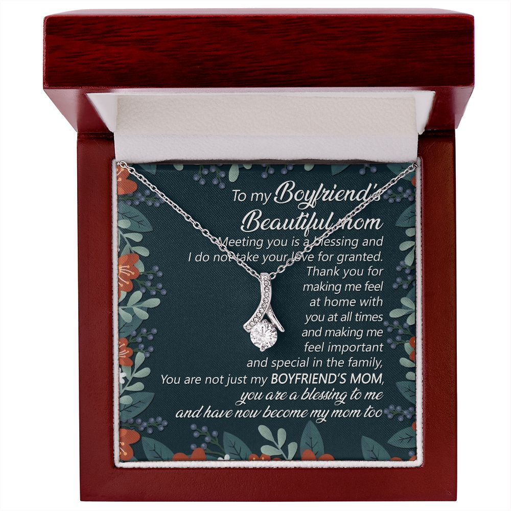 You Are A Blessing To Me And Have Now Become My Mom Too - Mom Necklace, Gift For Boyfriend's Mom, Mother's Day Gift For Future Mother-in-law