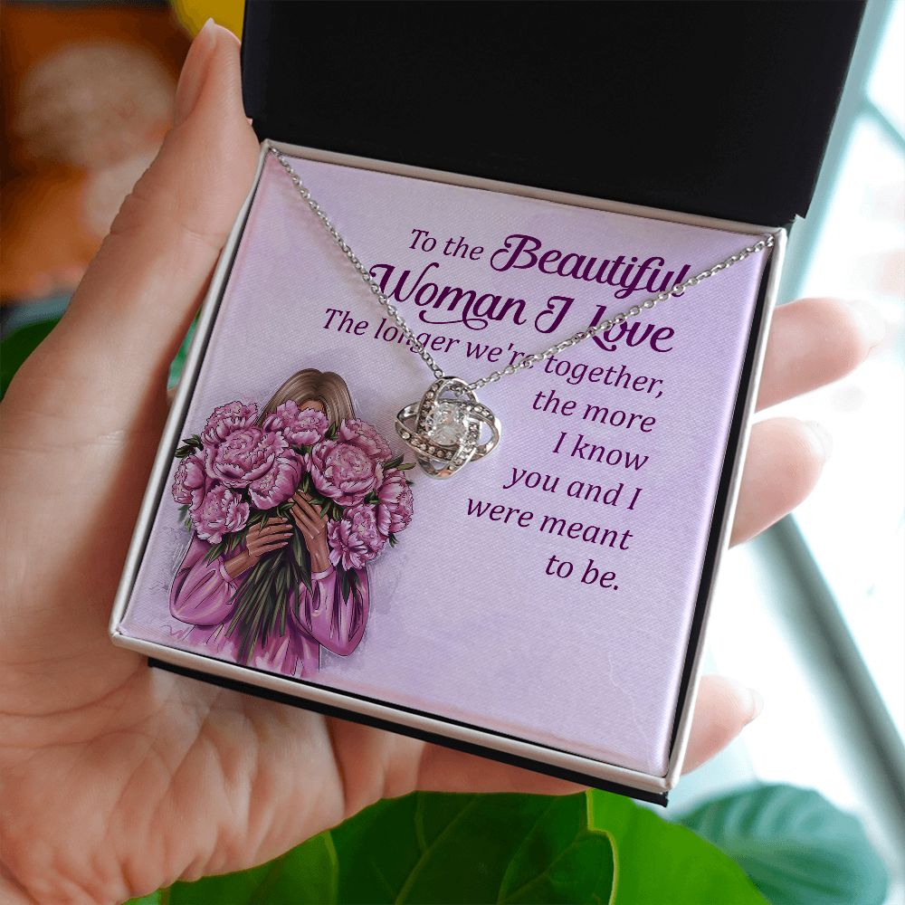 The Longer We're Together, The More I Know You And I Were Meant To Be - Women's Necklace, Gift For Her, Anniversary Gift, Valentine's Day Gift For Wife