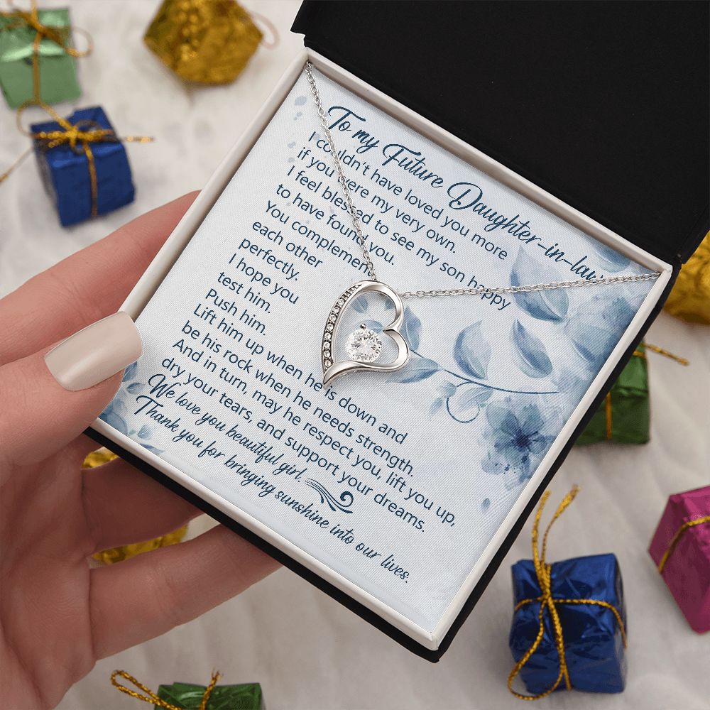 I Feel Blessed To See My Son Happy To Have Found You - Women's Necklace, Gift For Son's Girlfriend, Gift For Future Daughter-in-law