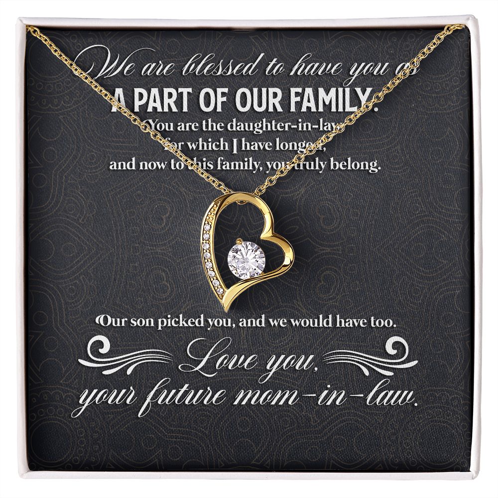 You Are The Daughter-In-Law For Which I Have Longed - Women's Necklace, Gift For Son's Girlfriend, Gift For Future Daughter-in-law