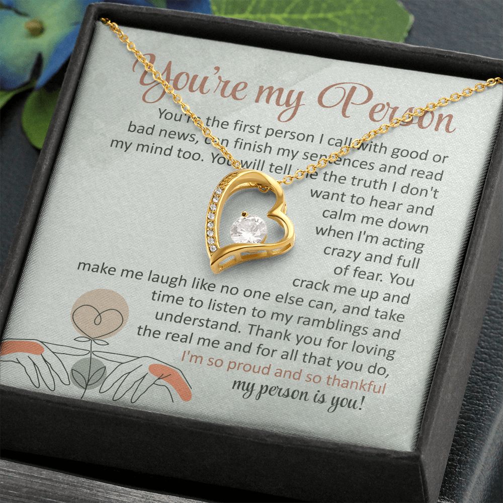 You're The First Person I Call With Good Or Bad News - Women's Necklace, Gift For Her, Anniversary Gift, Valentine's Day Gift For Wife