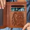 Thank You For Raising The Man Of My Dreams - Engrave Leather Wallet - Best Gifts For Boyfriend's Dad