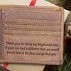 Thank You For Being My Boyfriend’s Dad - Bifold Wallet - Best Gifts For Men, Father's Day Gift For Boyfriend's Dad