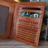 I Am So Lucky I Get To Call You Family - Engrave Leather Wallet - Best Gifts For Boyfriend's Dad