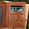 At Least Your Favorite Accident Is My Boyfriend - Engrave Leather Wallet - Best Gifts For Boyfriend's Dad
