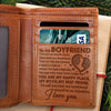 You Are The One Person I Need To Talk To When I've Had A Bad Day - Engrave Leather Wallet - Best Gifts For Boyfriend, Valentines Day Gift For Him