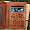 In Case You Need A Little Reminder I Love You - Engrave Leather Wallet - Best Gifts For Boyfriend, Valentines Day Gift For Him