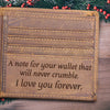 A Note For Your Wallet That Will Never Crumble I Love You Forever - Bifold Wallet, Best Gifts For Boyfriend, Valentines Day Gift For Him