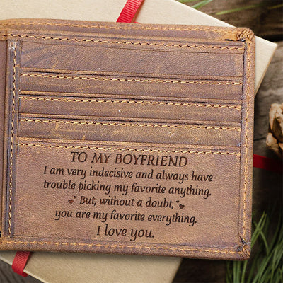 Without A Doubt, You Are My Favorite Everything. I Love You - Bifold Wallet, Best Gifts For Boyfriend, Valentines Day Gift For Him