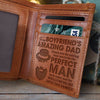 Thank You For Raising Your Son To Be The Perfect Man - Engrave Leather Wallet - Best Gifts For Boyfriend's Dad