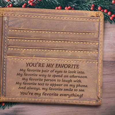 Always, My Favorite Smile To See You're My Favorite Everything - Bifold Wallet, Best Gifts For Boyfriend, Valentines Day Gift For Him