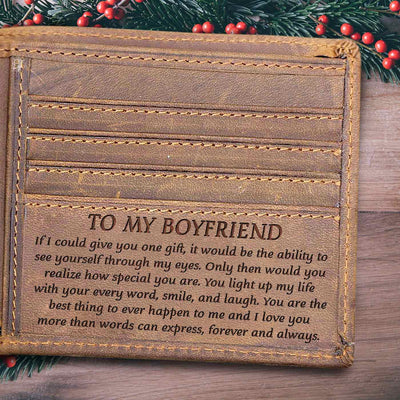 You Light Up My Life With Your Every Word, Smile, And Laugh - Bifold Wallet, Best Gifts For Boyfriend, Valentines Day Gift For Him