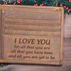 I Love You For All That You Are All That You Have Been - Bifold Wallet, Best Gifts For Boyfriend, Valentines Day Gift For Him