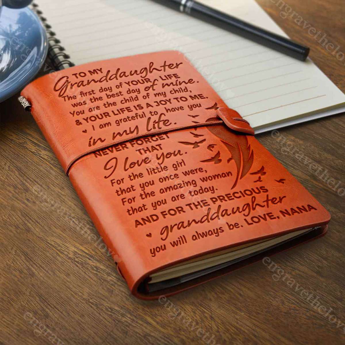 A Joy To Me - Leather Journal