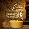 Crazy About You - Heart-shaped Night Light