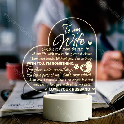We’re Everything - Heart-shaped Night Light