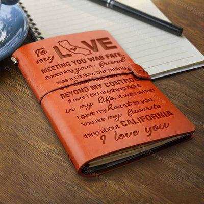 You Are My Favorite - Leather Journal