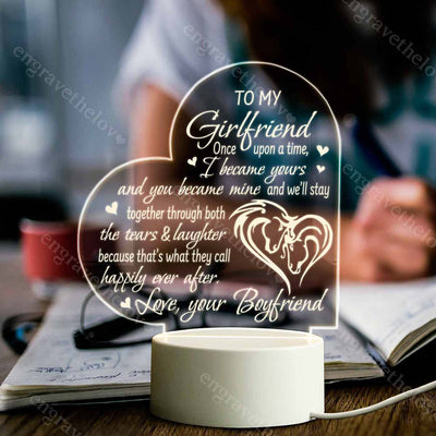 I Became Yours - Heart-shaped Night Light