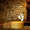 To My Daughter - Heart-shaped Night Light