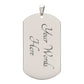 Thank You For Giving My Wife Extraordinary Examples Of How To Live - Gift For Dad, Dad Dog Tag, Gift For Future Dad-in-law