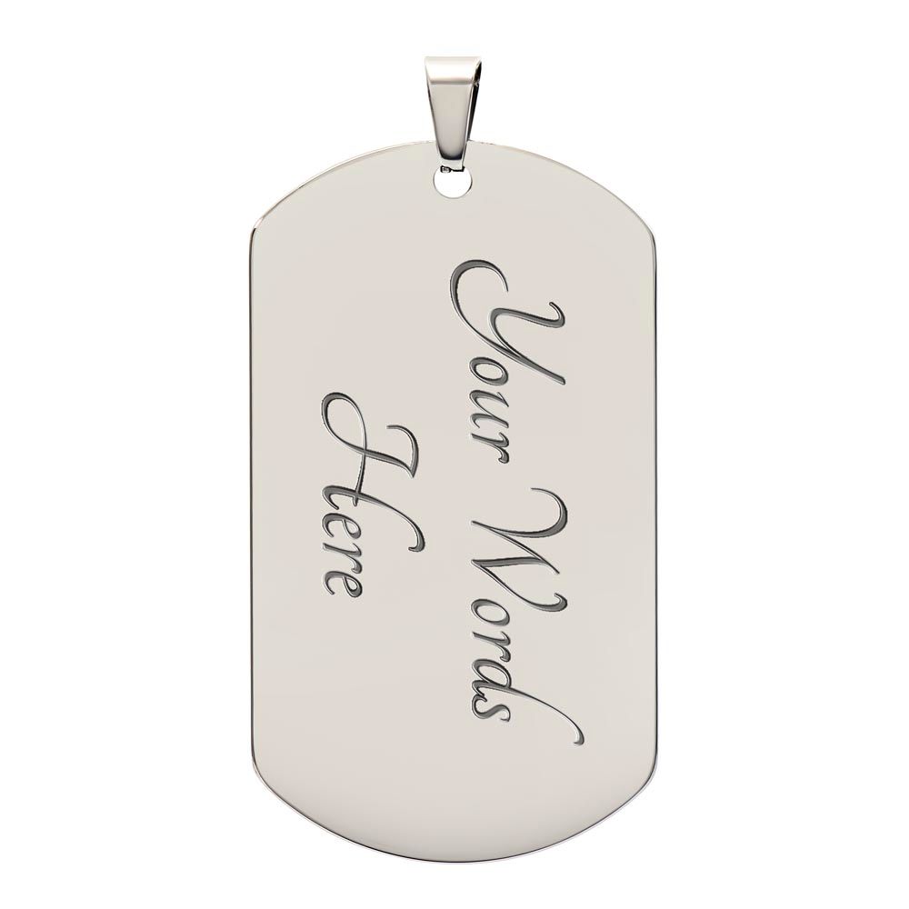 Thank You For Giving Him Extraordinary Examples Of How To Live, Love, Laugh - Gift For Dad, Dad Dog Tag, Gift For Future Dad-in-law