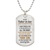 Thank You For Raising The Man I Have Prayed For - Gift For Dad, Dad Dog Tag, Gift For Future Dad-in-law