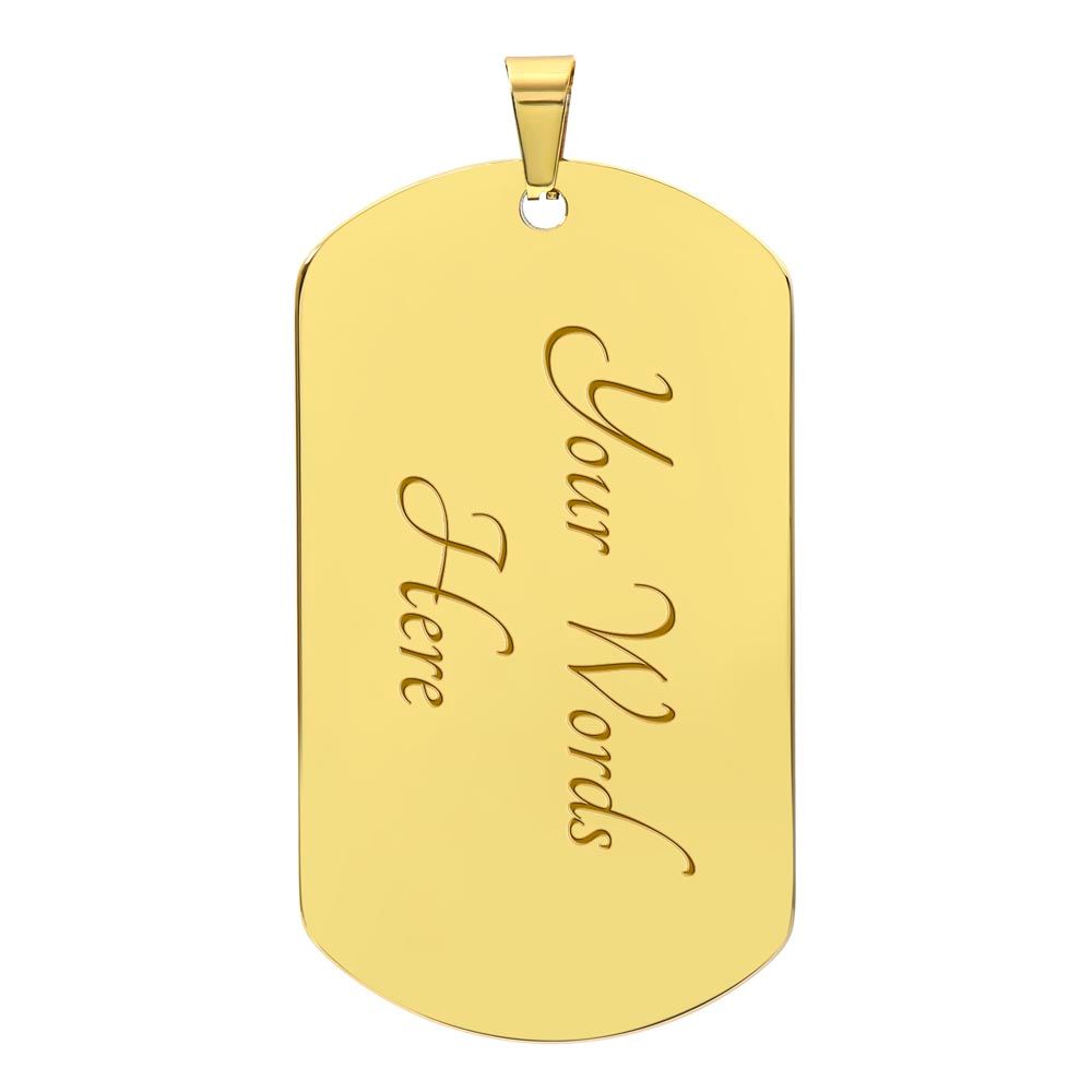 Thank You For Giving My Wife Extraordinary Examples Of How To Live - Gift For Dad, Dad Dog Tag, Gift For Future Dad-in-law
