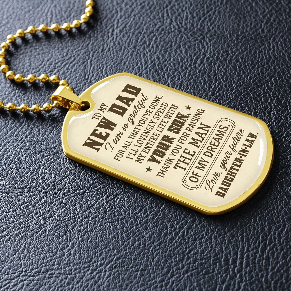 I'll Lovingly Spend My Entire Life With Your Son - Gift For Dad, Dad Dog Tag, Gift For Future Dad-in-law