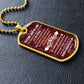 Thank You For Sharing So Many Wonderful Stories And Encouragement - Gift For Dad, Dad Dog Tag, Gift For Future Dad-in-law