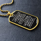 I Am Thankful To Be Joining Such An Amazing Family - Gift For Dad, Dad Dog Tag, Gift For Future Dad-in-law