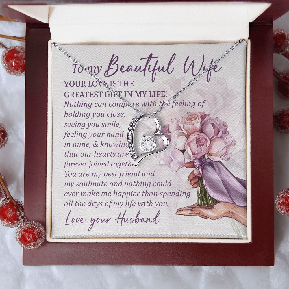 Your Love Is The Greatest Gift In My Life - Women's Necklace, Gift For Her, Anniversary Gift, Valentine's Day Gift For Wife