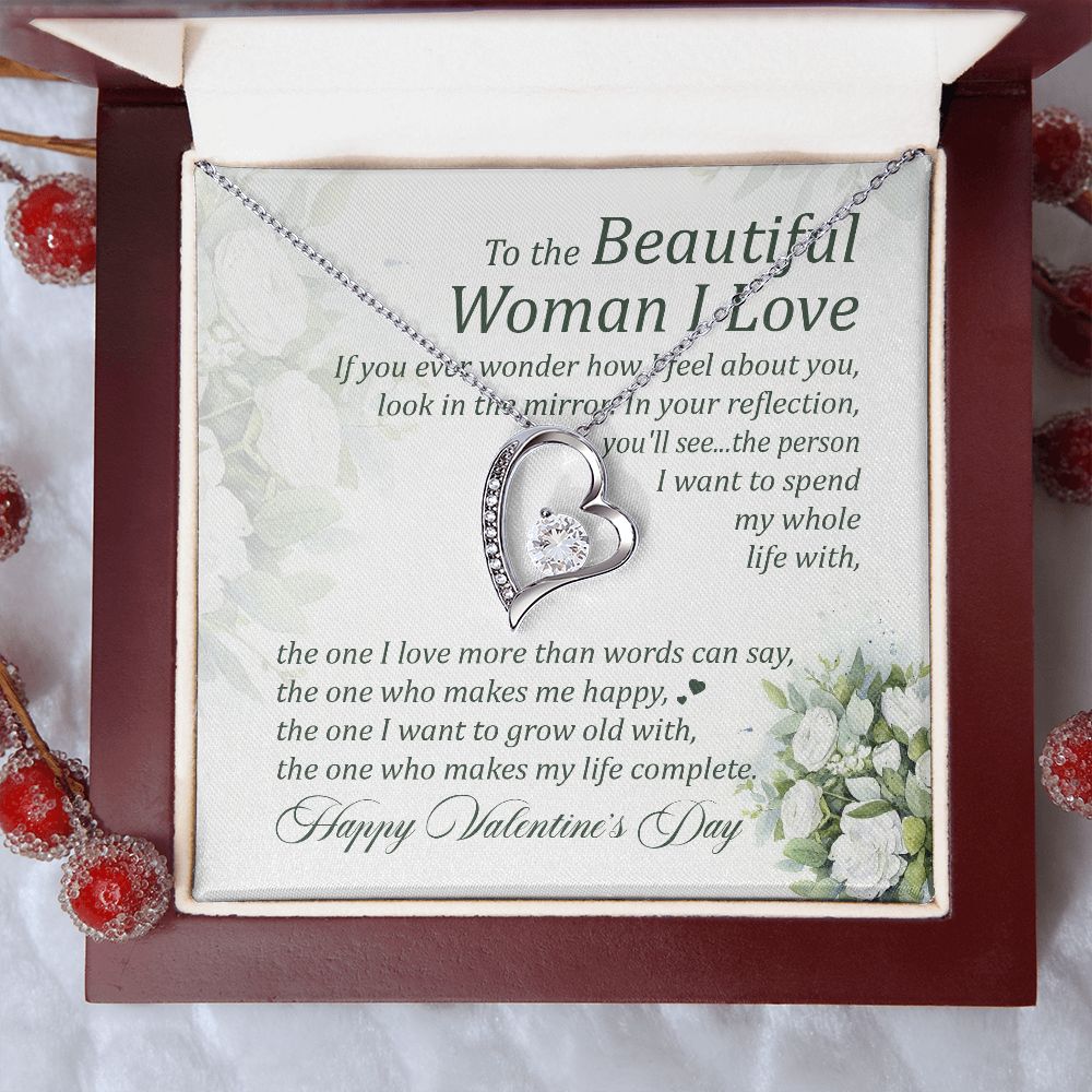 The One Who Makes Me Happy, The One I Want To Grow Old With - Women's Necklace, Gift For Her, Anniversary Gift, Valentine's Day Gift For Wife
