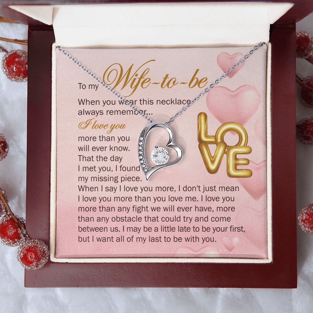 But I Want All Of My Last To Be With You - Women's Necklace, Gift For Her, Anniversary Gift, Valentine's Day Gift For Wife-to-be