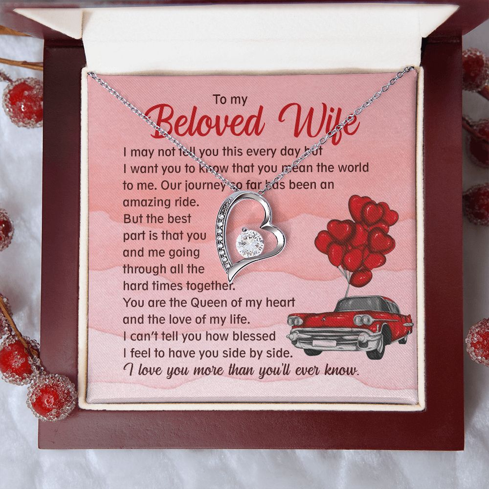 You And Me Going Through All The Hard Times Together - Women's Necklace, Gift For Her, Anniversary Gift, Valentine's Day Gift For Wife