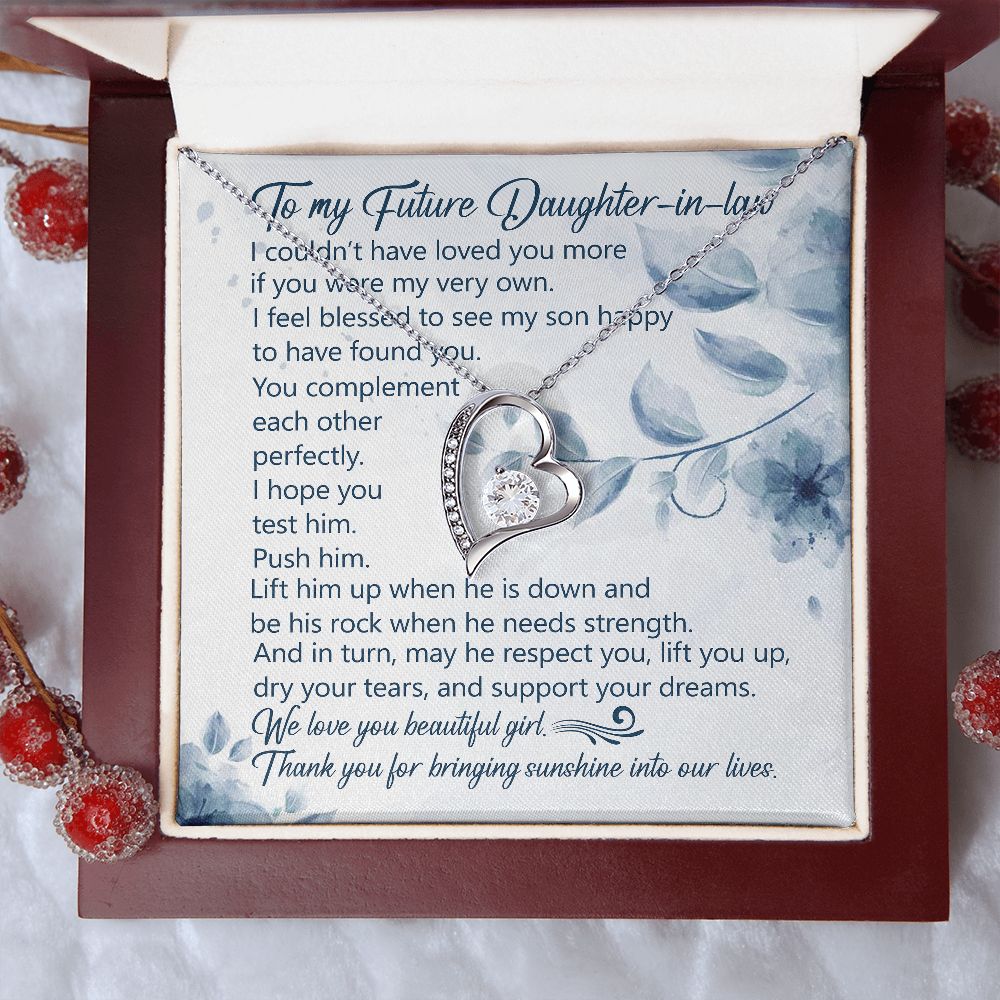 I Feel Blessed To See My Son Happy To Have Found You - Women's Necklace, Gift For Son's Girlfriend, Gift For Future Daughter-in-law