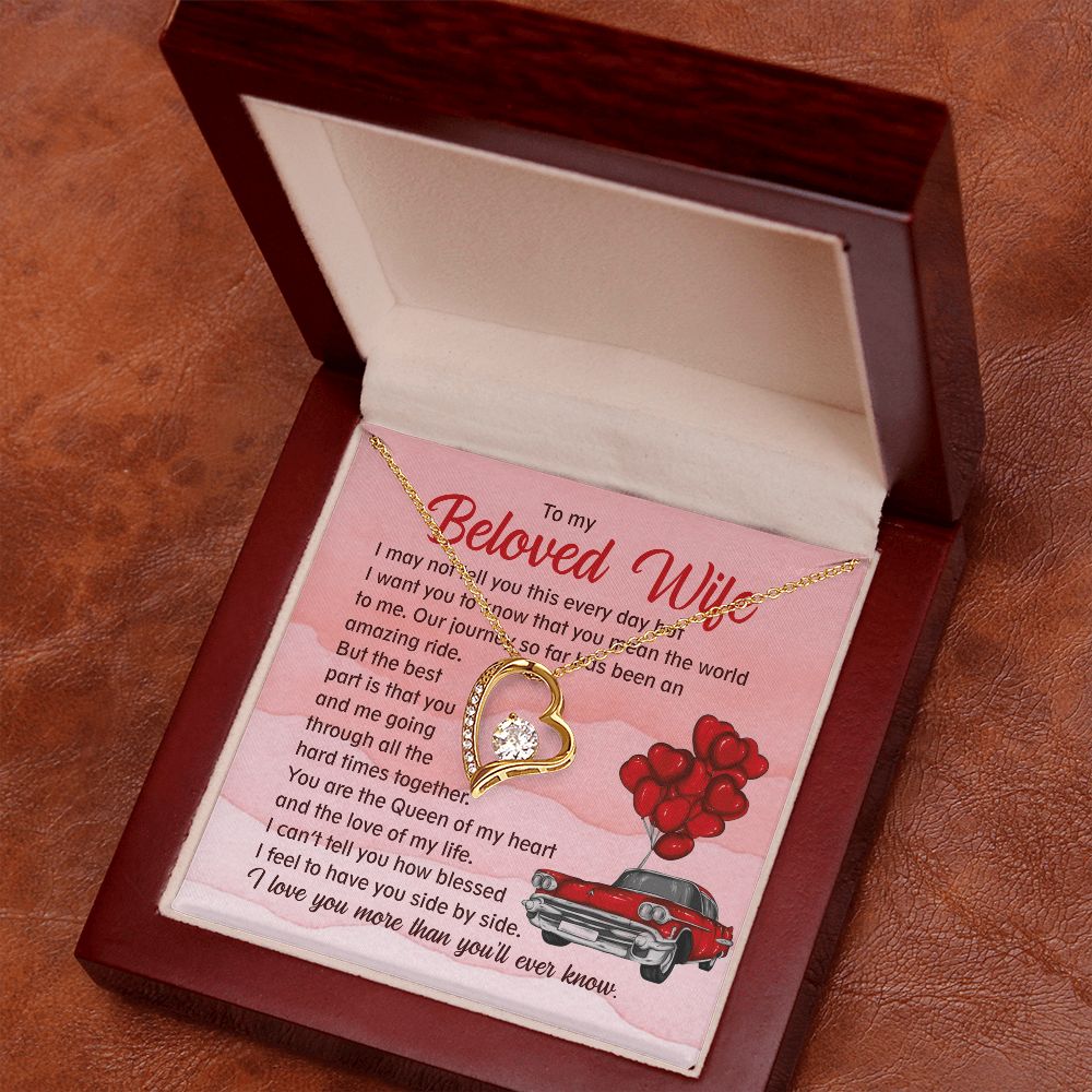 You And Me Going Through All The Hard Times Together - Women's Necklace, Gift For Her, Anniversary Gift, Valentine's Day Gift For Wife