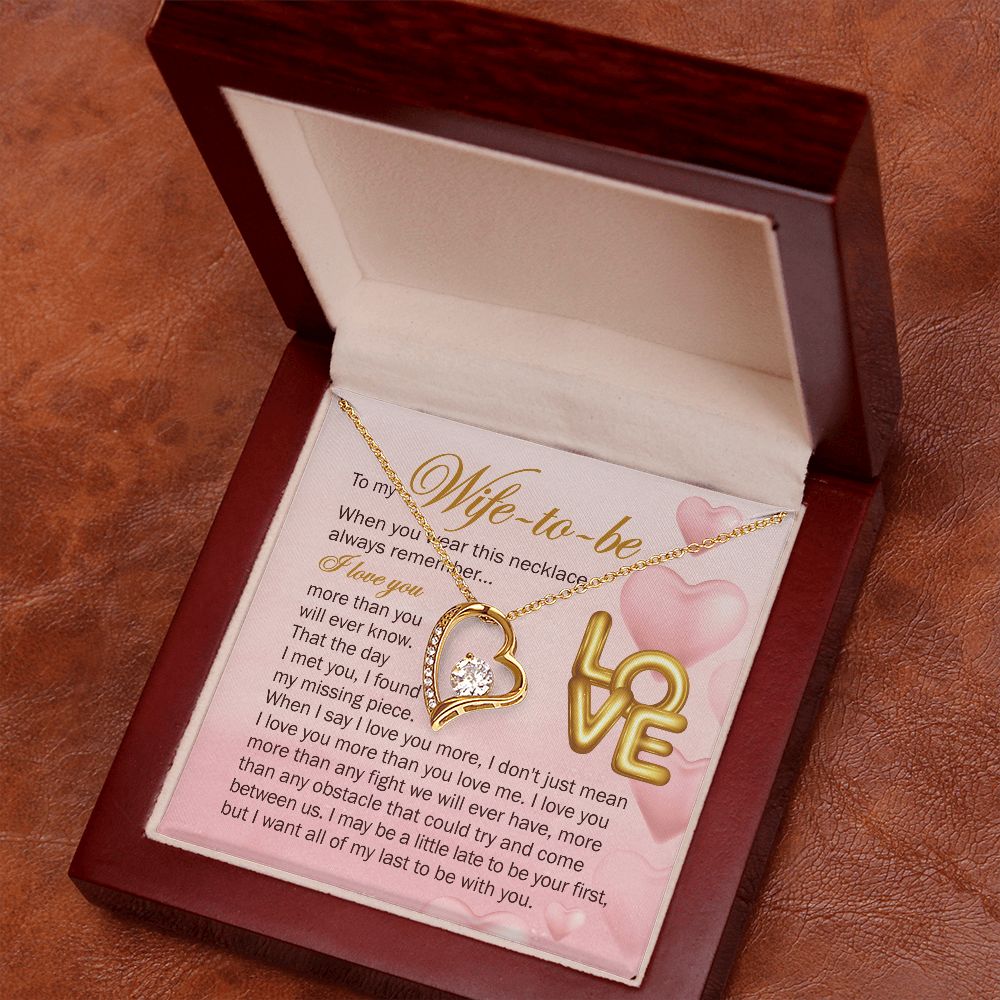 But I Want All Of My Last To Be With You - Women's Necklace, Gift For Her, Anniversary Gift, Valentine's Day Gift For Wife-to-be