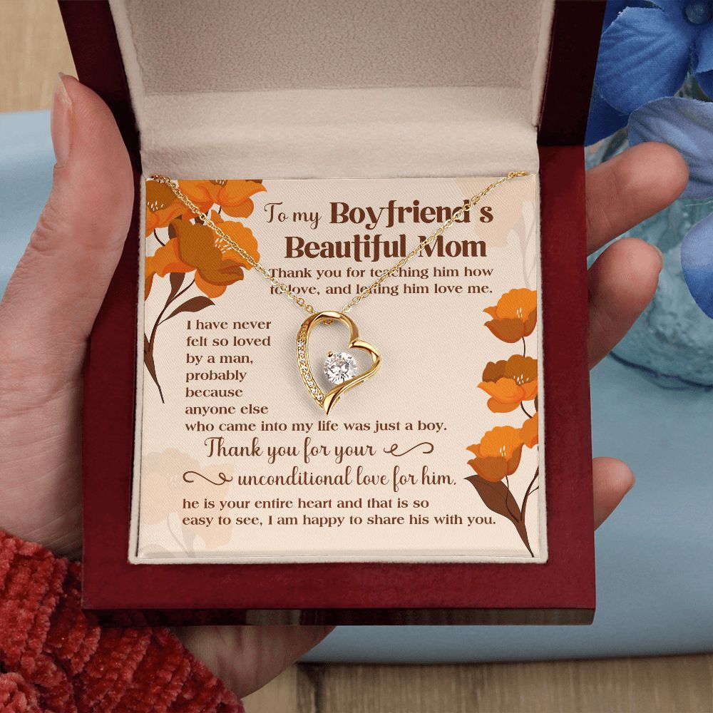 I Have Never Felt So Loved By A Man - Mom Necklace, Gift For Boyfriend's Mom, Mother's Day Gift For Future Mother-in-law