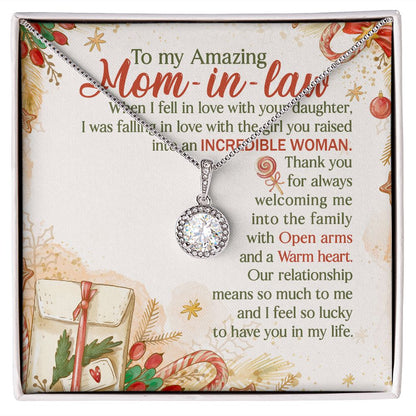 To My Amazing Mom-In-Law I Feel So Lucky To Have You In My Life - Mom Necklace, Gift For Mom-in-law, Mother's Day Gift For Mother-in-law