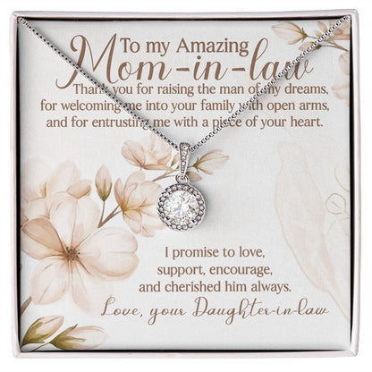 I Promise To Love, Support, Encourage, And Cherished Him Always - Mom Necklace, Gift For Mom-in-law, Mother's Day Gift For Mother-in-law