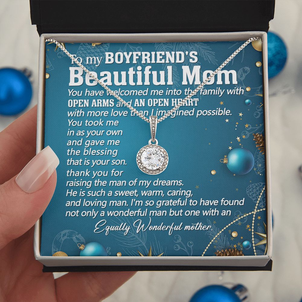 I'm So Grateful To Have Found Not Only A Wonderful Man - Mom Necklace, Gift For Boyfriend's Mom, Mother's Day Gift For Future Mother-in-law