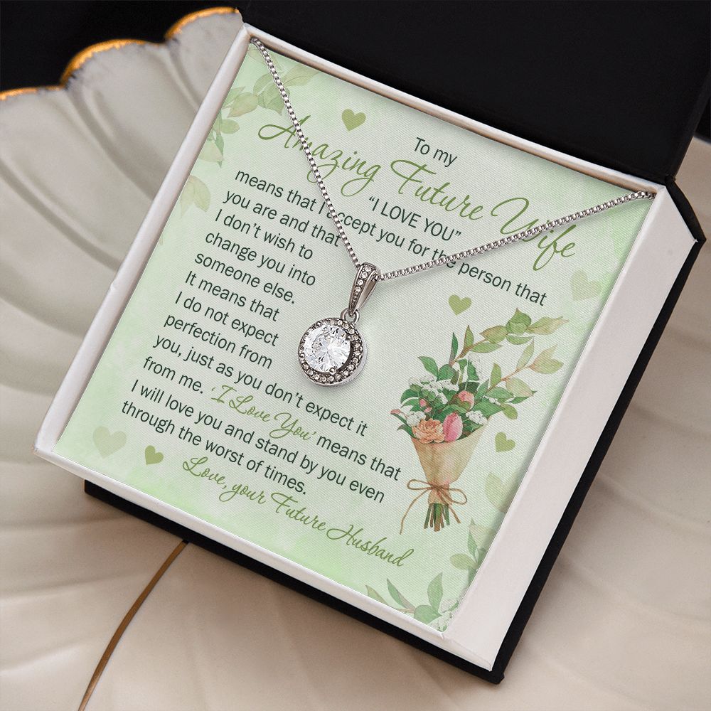 I Do Not Expect Perfection From You, Just As You Don't Expect It From Me - Women's Necklace, Gift For Her, Anniversary Gift, Valentine's Day Gift For Future Wife