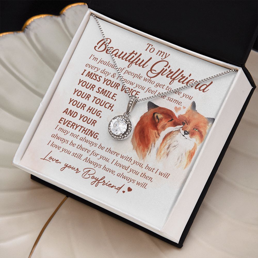 I'm Jealous Of People Who Get To See You Every Day - Women's Necklace, Gift For Her, Anniversary Gift, Valentine's Day Gift For Girlfriend