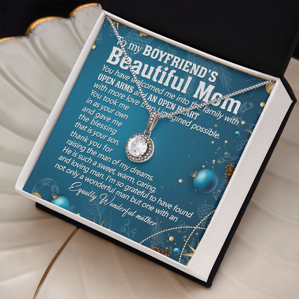 I'm So Grateful To Have Found Not Only A Wonderful Man - Mom Necklace, Gift For Boyfriend's Mom, Mother's Day Gift For Future Mother-in-law