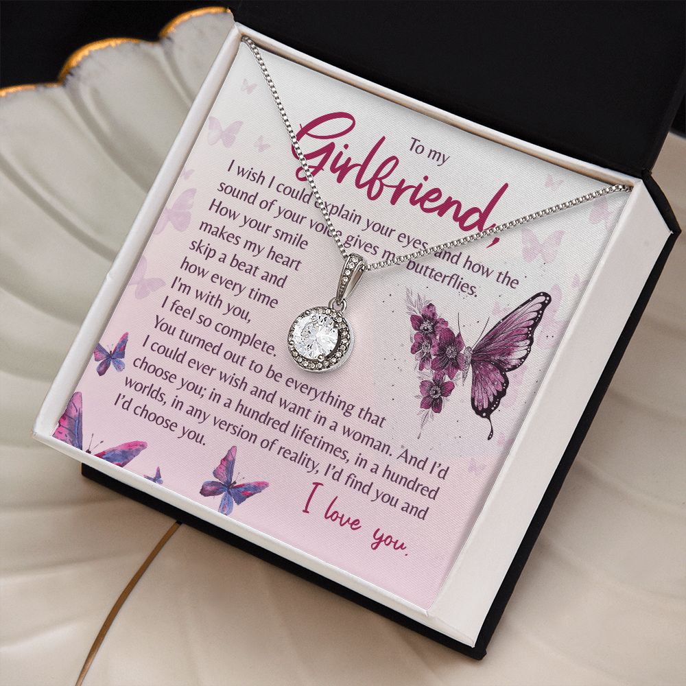 How The Sound Of Your Voice Gives Me Butterflies - Women's Necklace, Gift For Her, Anniversary Gift, Valentine's Day Gift For Girlfriend