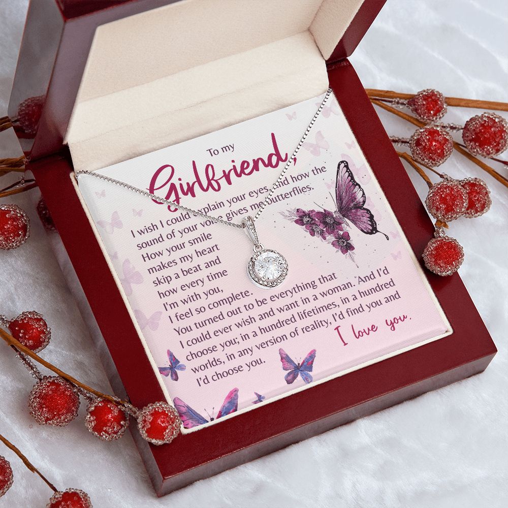 How The Sound Of Your Voice Gives Me Butterflies - Women's Necklace, Gift For Her, Anniversary Gift, Valentine's Day Gift For Girlfriend