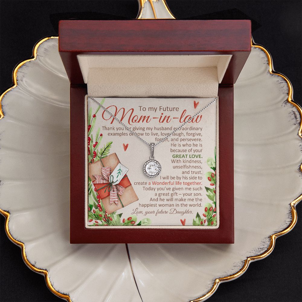 I Will Be By His Side To Create A Wonderful Life Together - Mom Necklace, Gift For Fiance's Mom, Mother's Day Gift For Future Mother-in-law