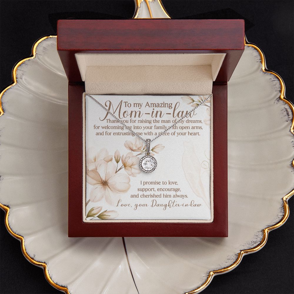 I Promise To Love, Support, Encourage, And Cherished Him Always - Mom Necklace, Gift For Mom-in-law, Mother's Day Gift For Mother-in-law